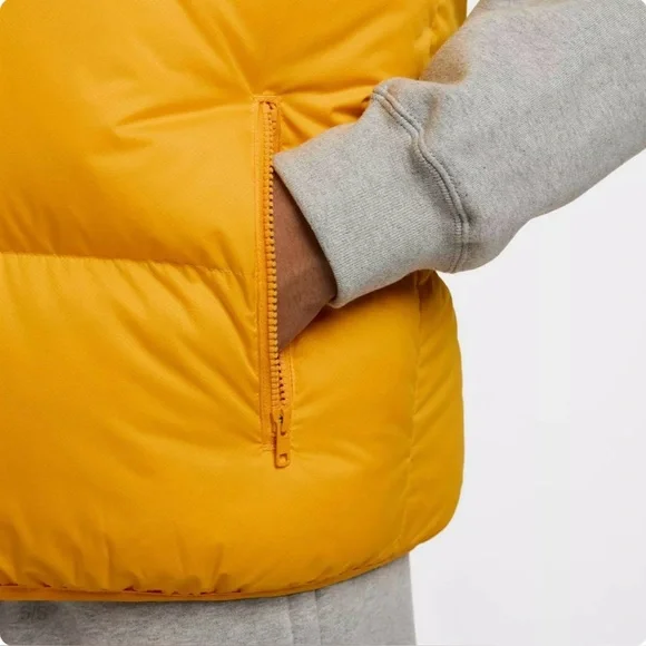 Nike PrimaLoft 🔥 Sportswear Club Water Repellent Yellow Puffer Vest FB7373-739 - Picture 7 of 13